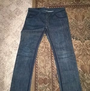 Alexander McQueen Striped Denim